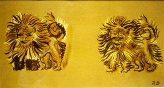 Études de lions pour Tartarin de Tarascon