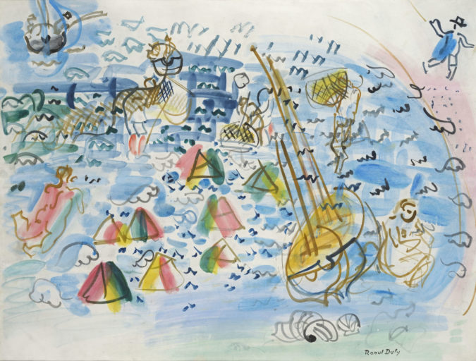 Baigneuses Et Pêcheurs à Sainte-Adresse