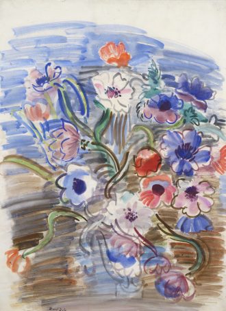 Vase d'anémones