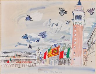 Piazza San Marco aux drapeaux
