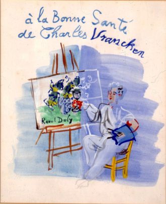 Dufy devant son chevalet
