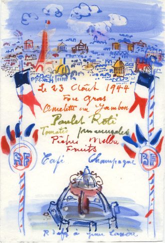 Menu du 23 août 1944