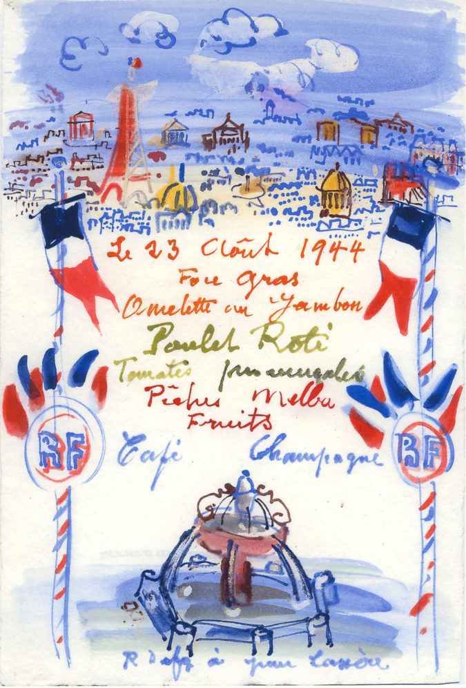 Menu Du 23 Août 1944