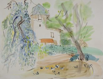 Le moulin de Terssac et la mare aux canards