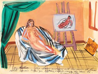 Le modèle nu dans l'atelier de Perpignan