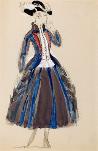 Étude de robe pour Paul Poiret