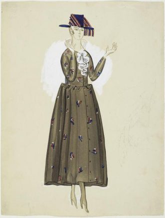 Etude de robe pour Paul Poiret