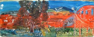 Paysage à la tour ou le bel été