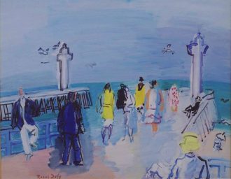 Les jetées de Trouville-Deauville