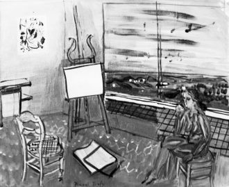 Nu dans l'atelier de Vence