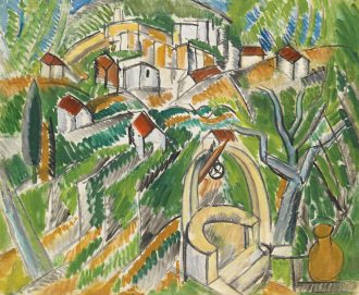 Paysage au puits