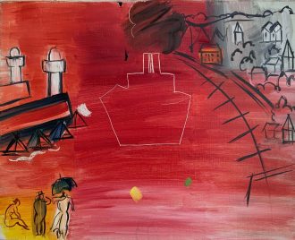Cargo noir rouge