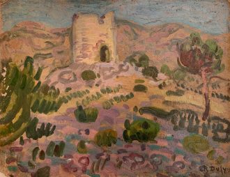 Paysage à la tour