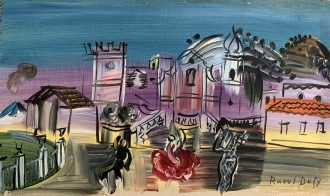 Paysage de Taormine à l'arlequin