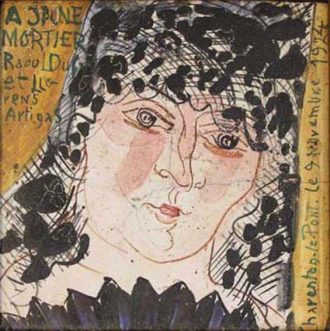 Femme à la mantille, portrait de Jeanne Mortier