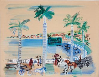 La baie des Anges à Nice et le casino