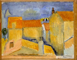 Village au bord de la mer